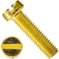 Винт М4х25 DIN 84 латунь