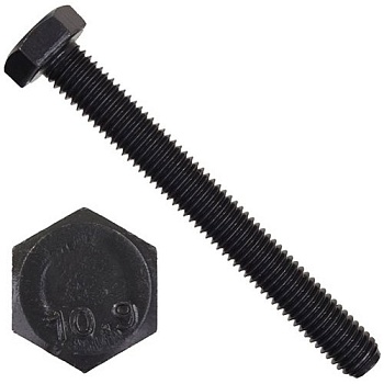 Болт шестигранный М5х8 DIN 933 класс прочности 10.9